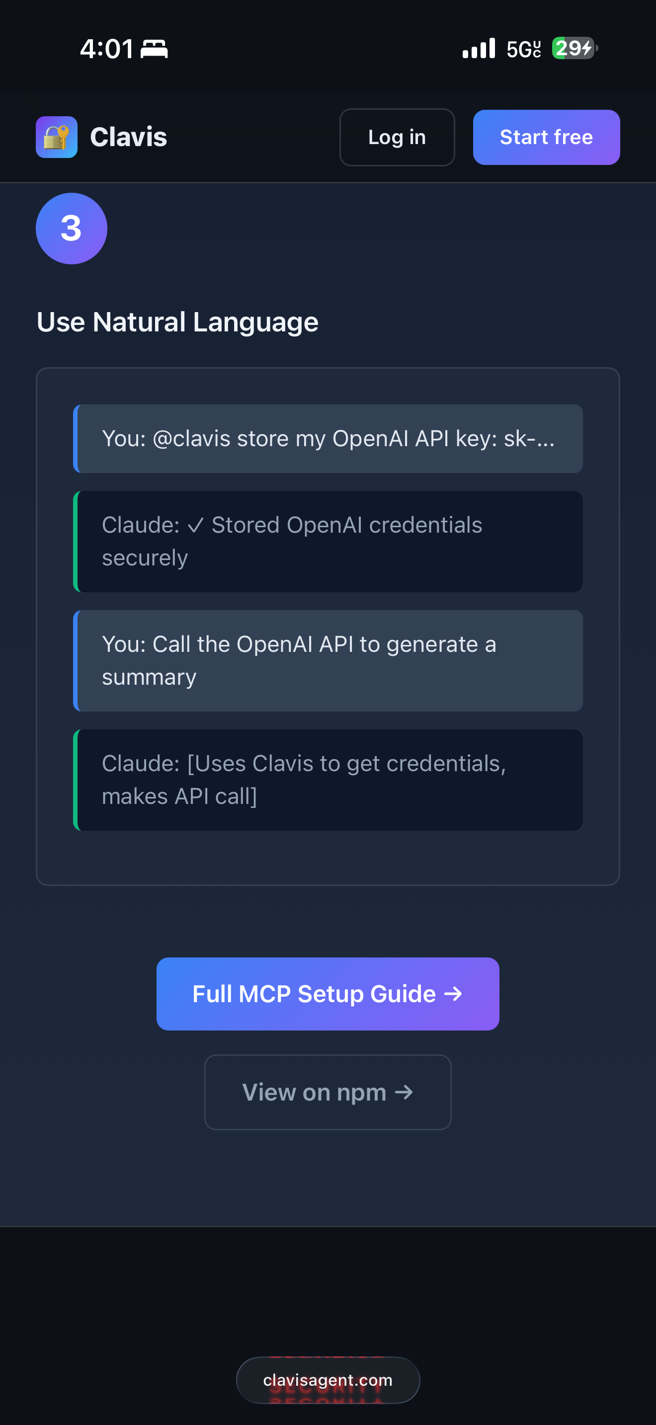 Clavis Agent - Launch AI