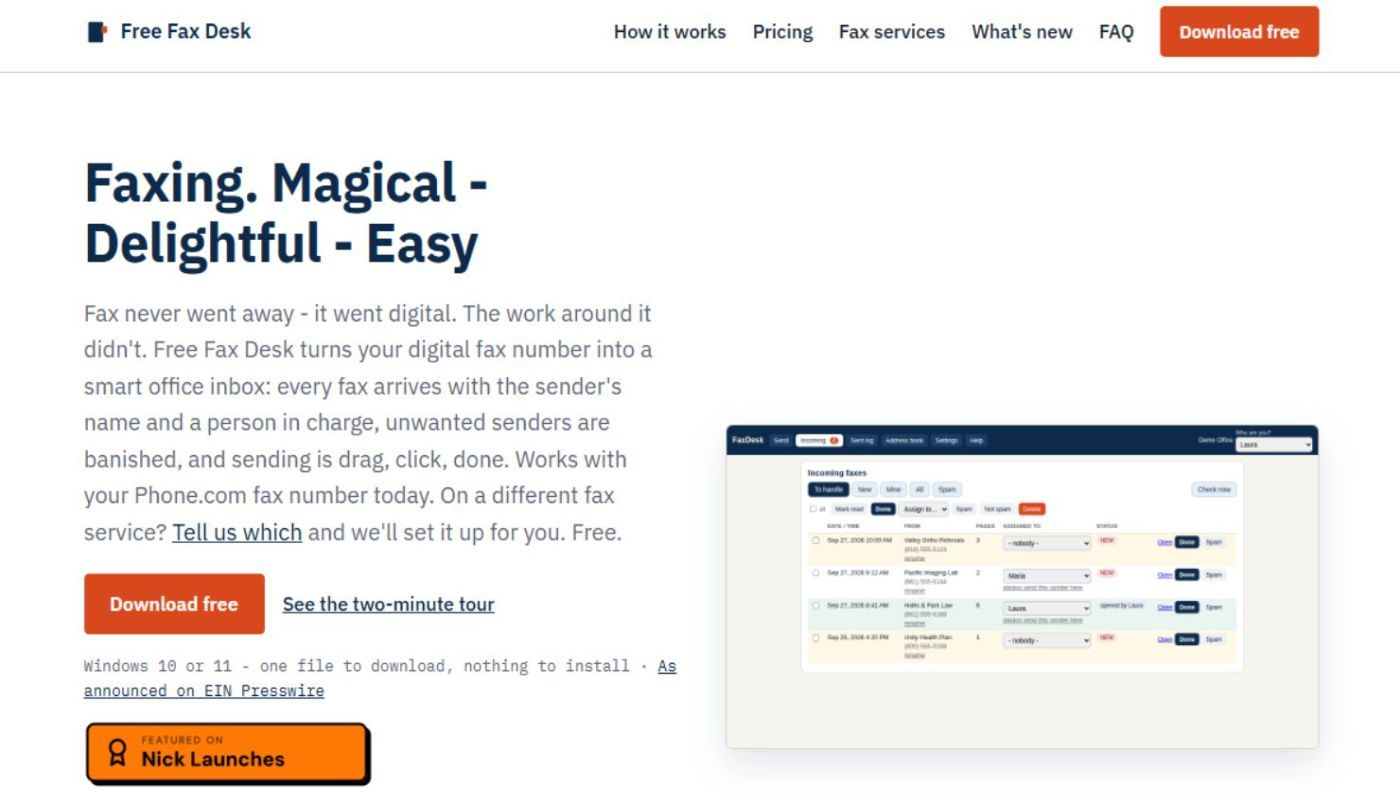Free Fax Desk product image 4