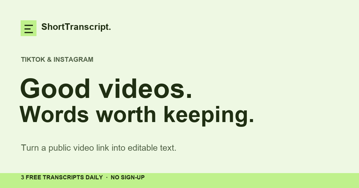 ShortTranscript product image 3