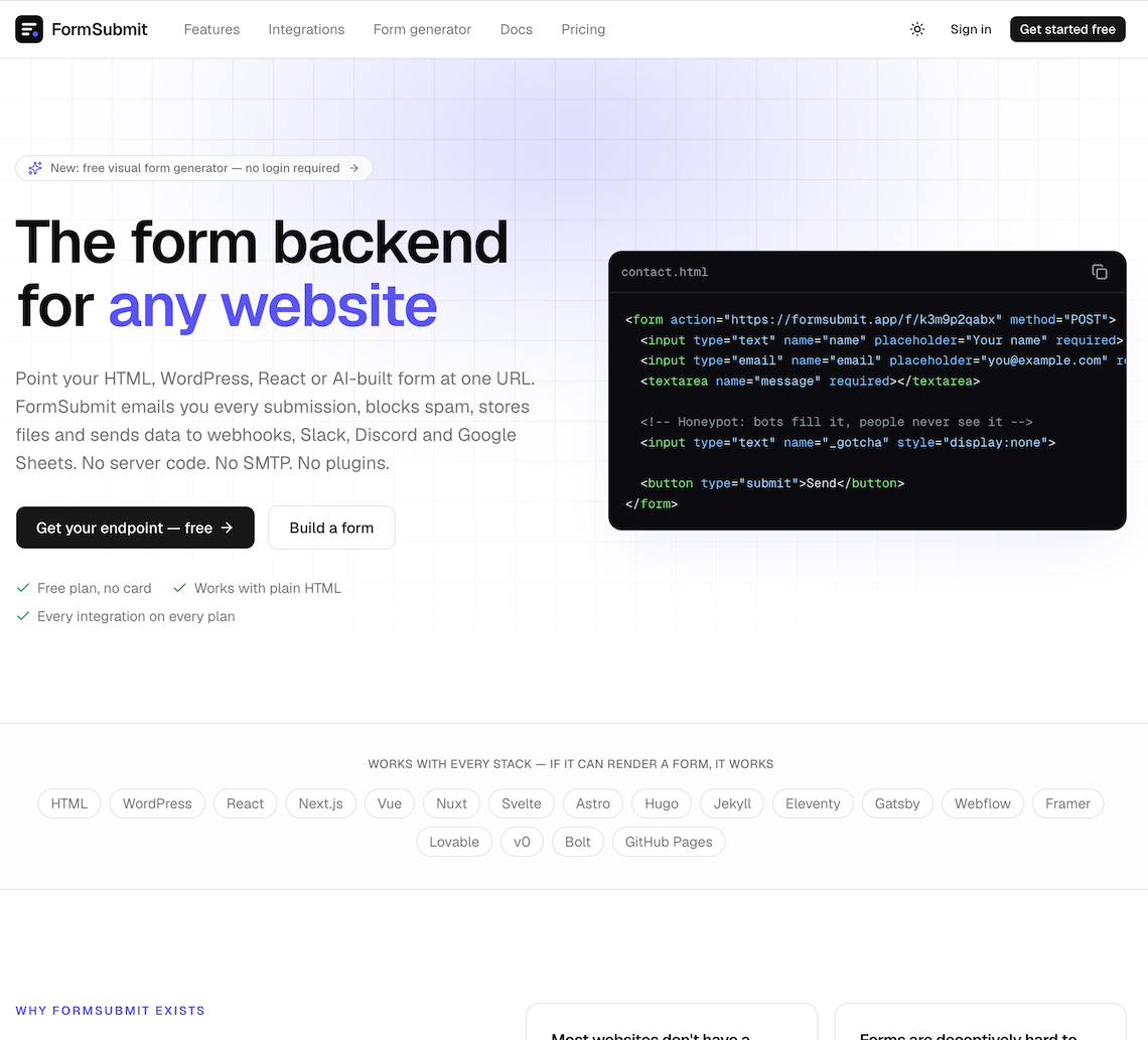 FormSubmit product image 1