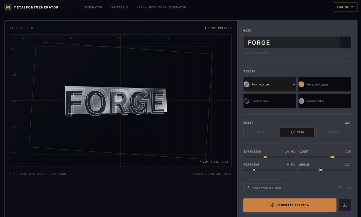 metalfontgenerator product image 2
