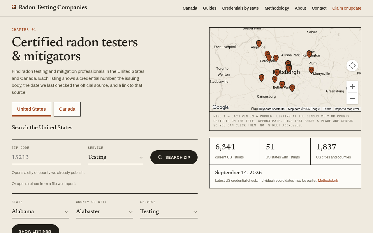 Radon Testing Companies product image 1