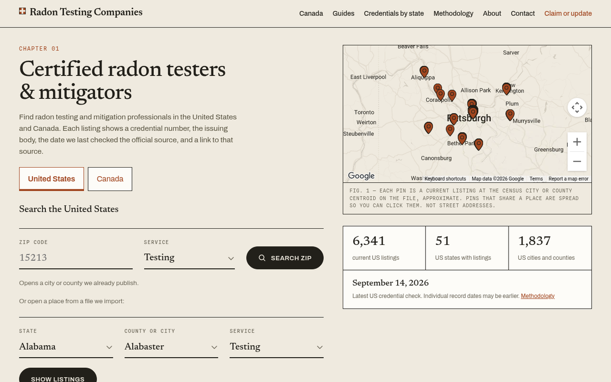 Radon Testing Companies product image 1