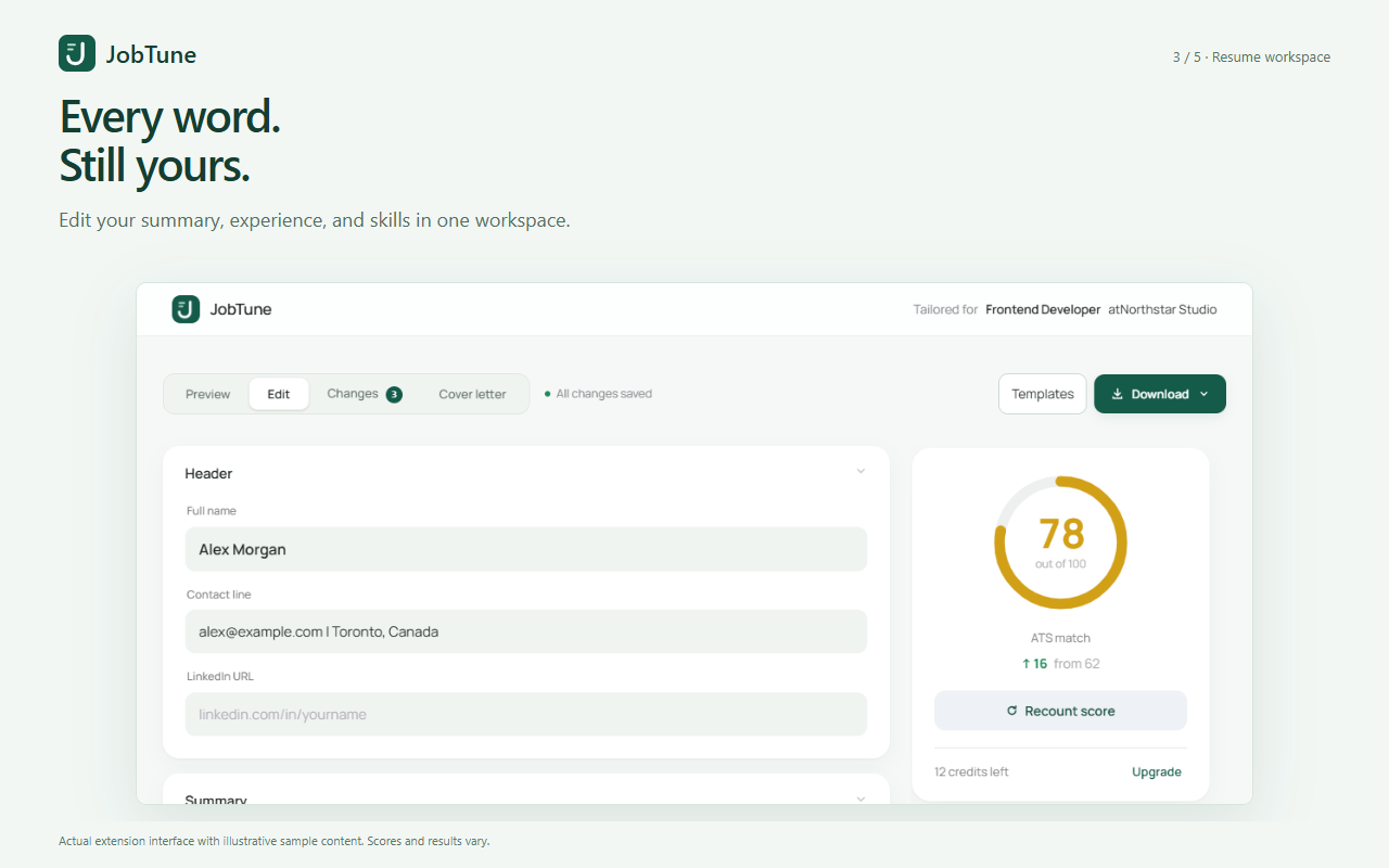 JobTune product image 3