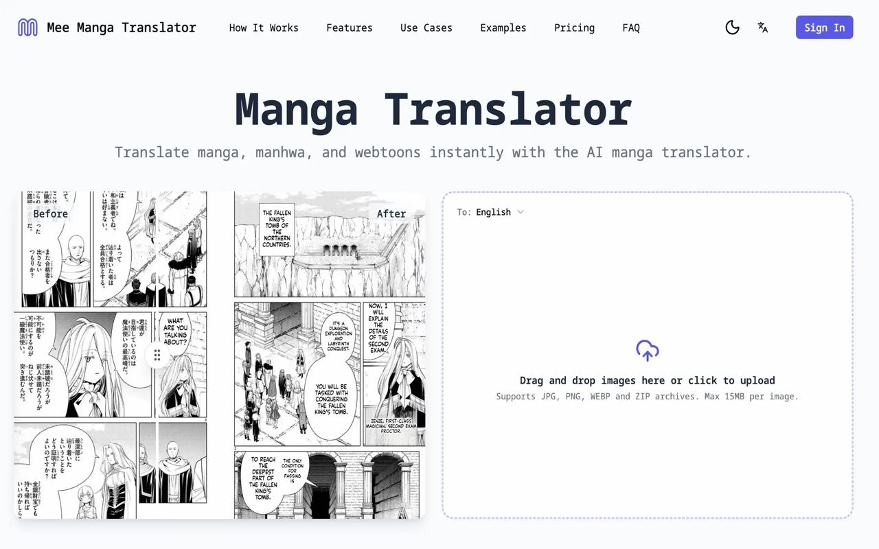Mee Manga Translator product image 1