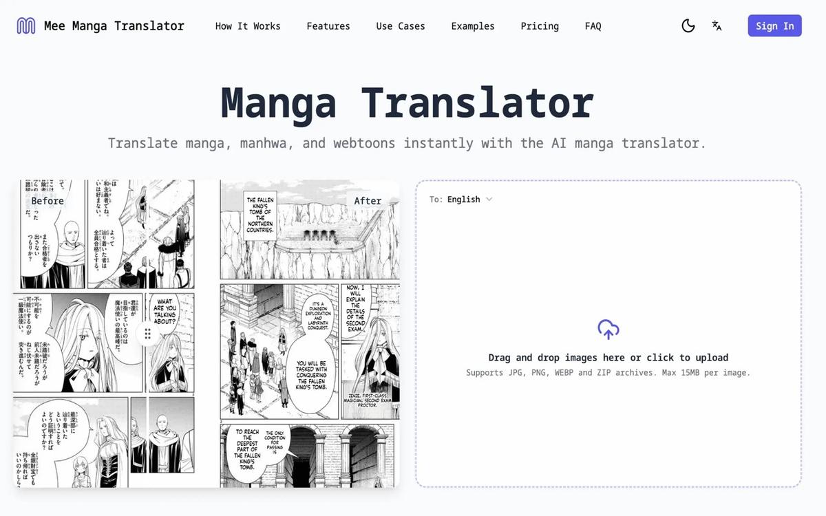 Mee Manga Translator product image 3
