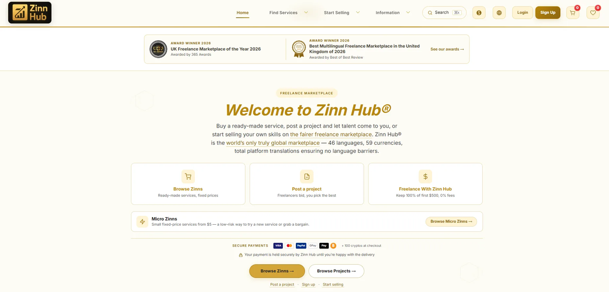 Zinn Hub Freelance Marketplace product image 2