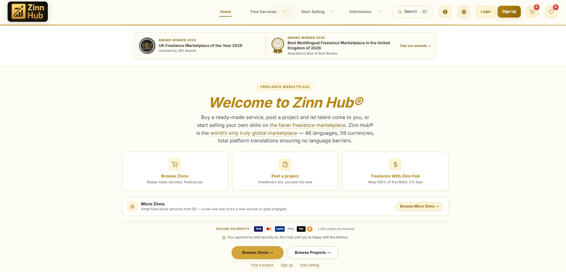 Zinn Hub Freelance Marketplace product image 1