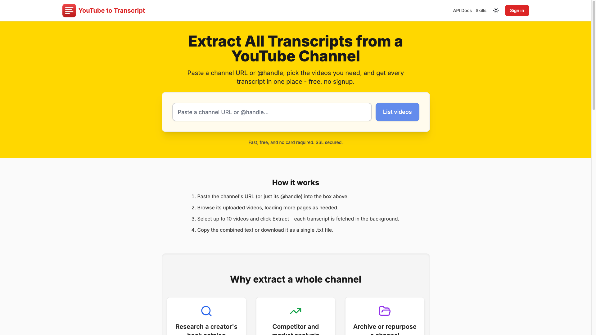 GetYouTubeTranscript product image 2