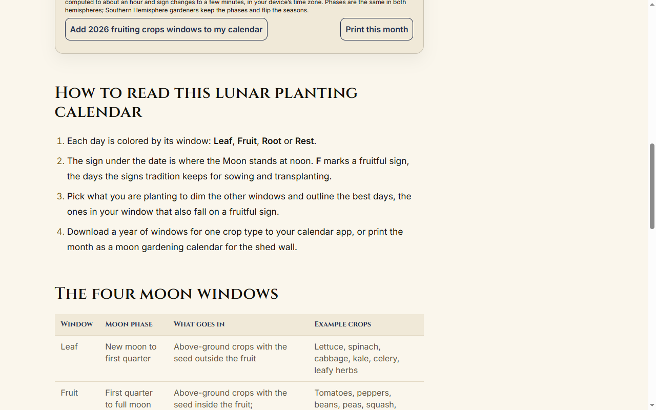 Gardening by the Moon Calendar product image 4