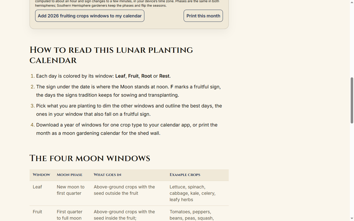 Gardening by the Moon Calendar product image 4