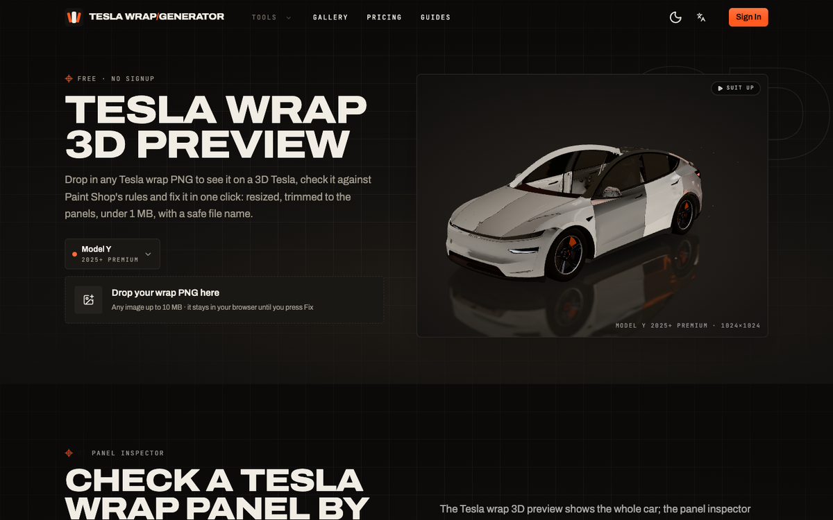 Tesla Wrap Generator product image 1