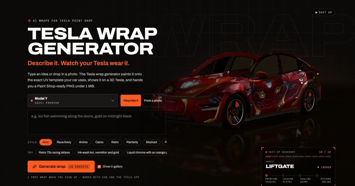 Tesla Wrap Generator product image 3