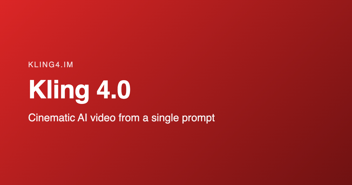 Kling 4.0 product image 1