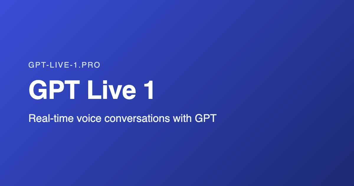 GPT Live 1 product image 1