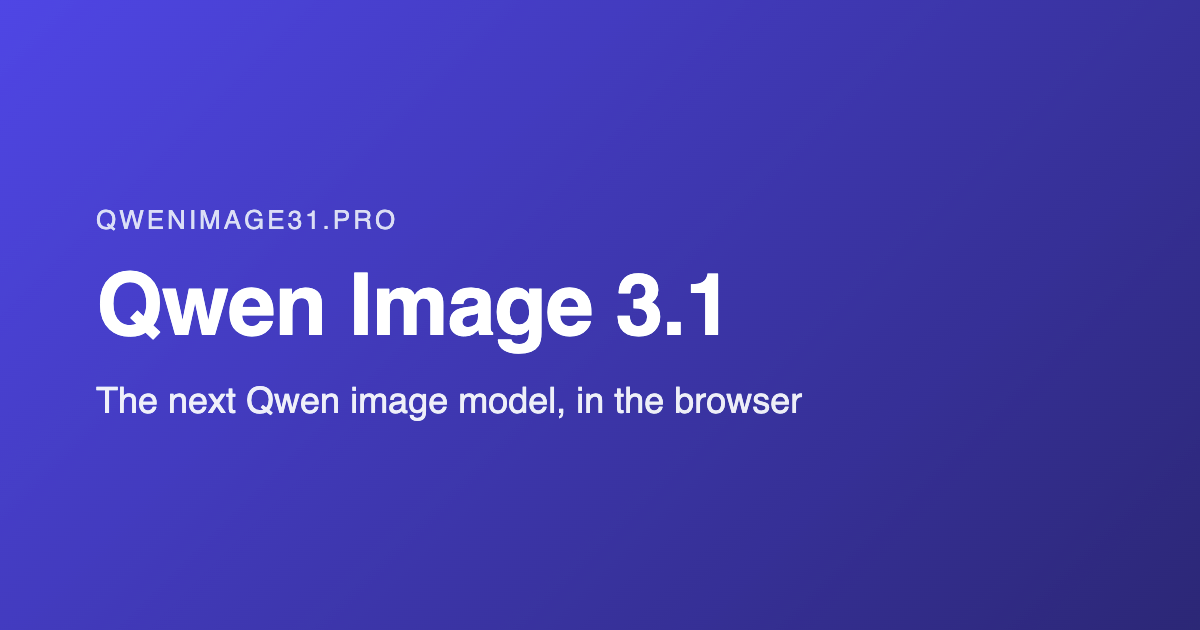 Qwen Image 3.1 product image 1