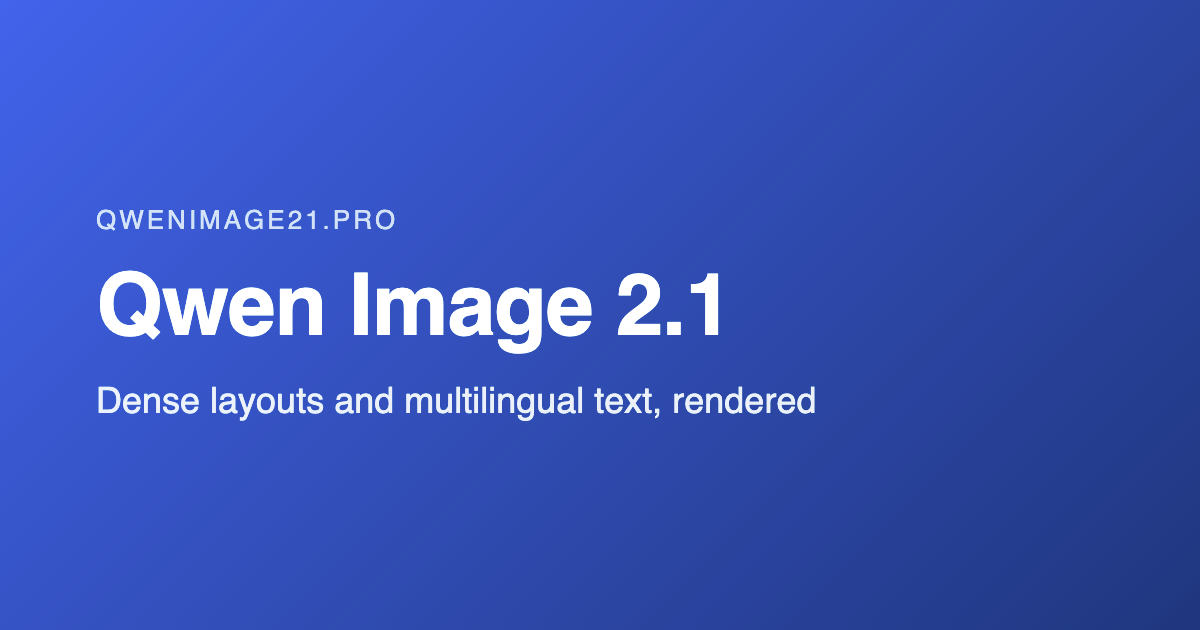 Qwen Image 2.1 product image 1