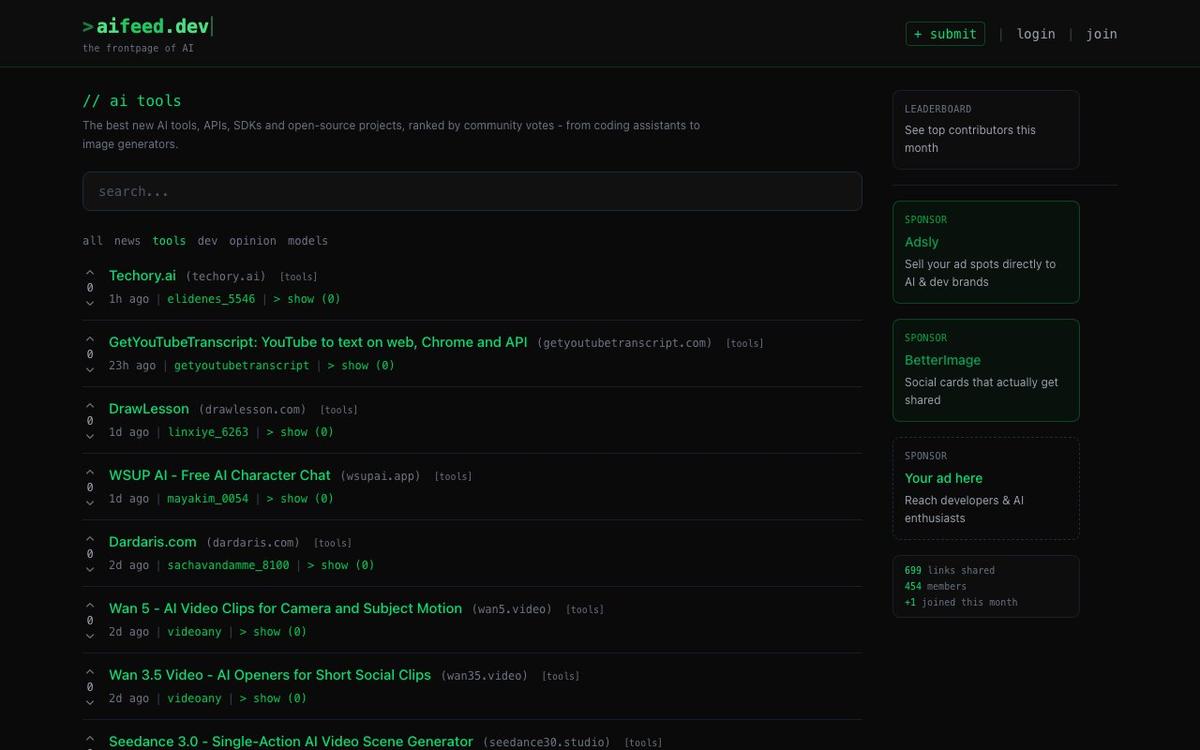 aifeed.dev product image 1