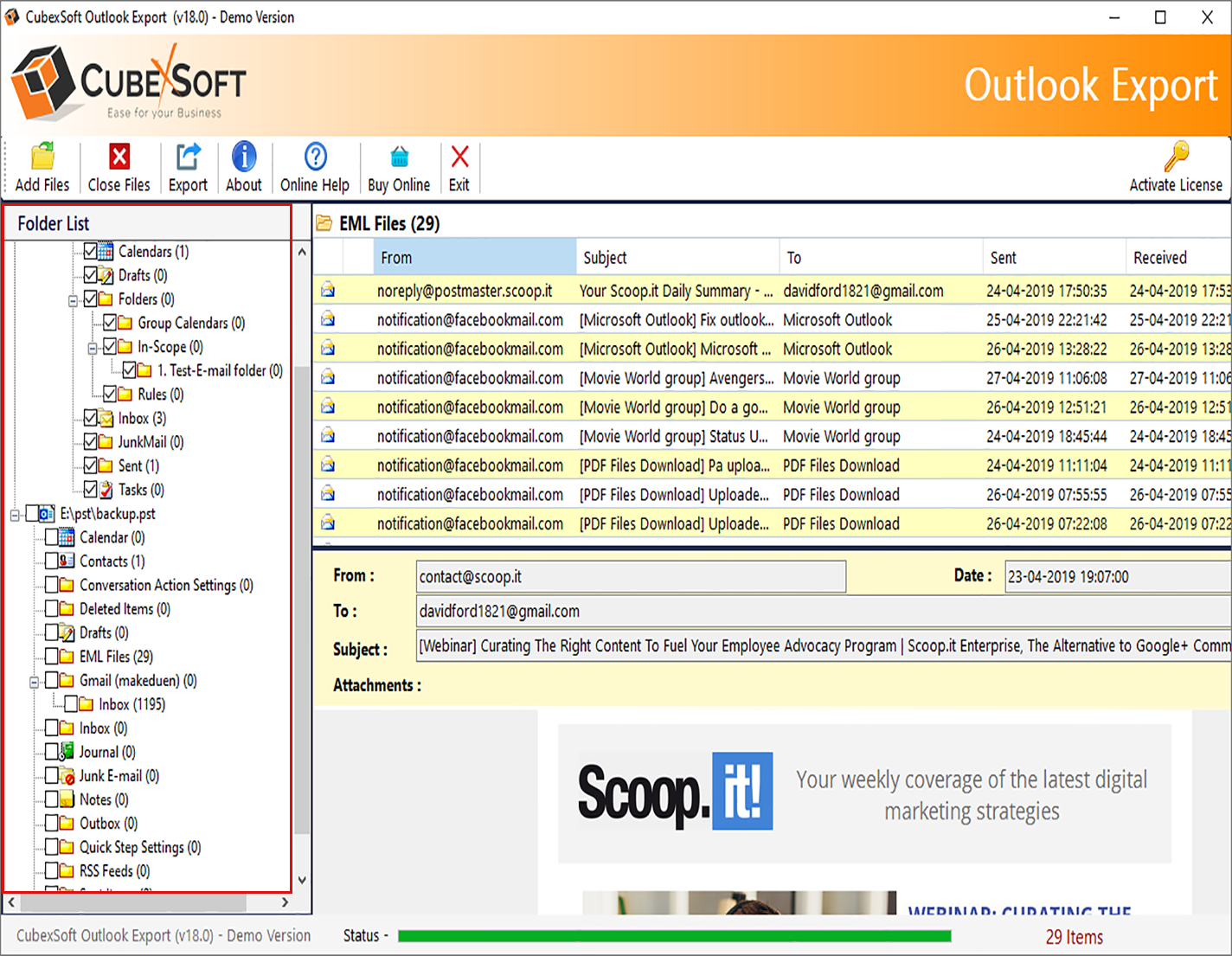 CubexSoft PST Converter for Mac & Windows product image 1