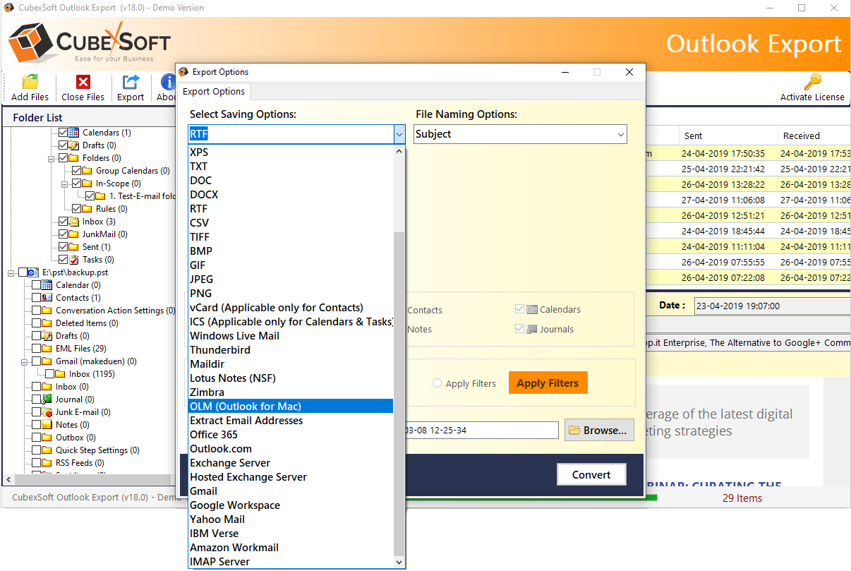 CubexSoft PST Converter for Mac & Windows product image 4