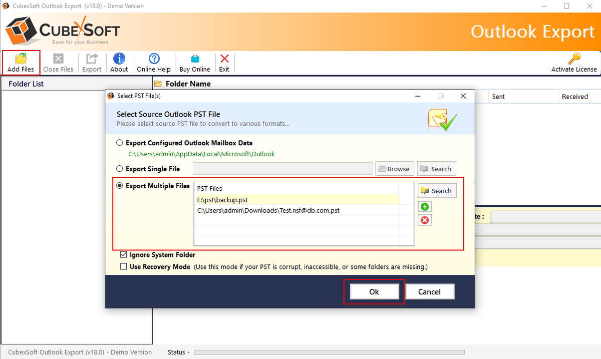 CubexSoft PST Converter for Mac & Windows product image 2